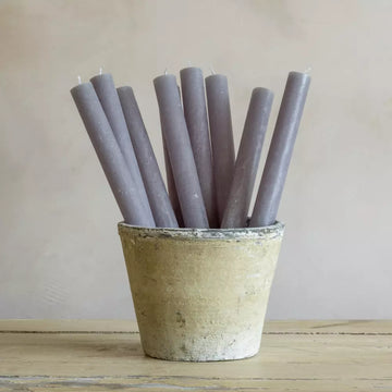 Rustic Dinner Candle Light Grey