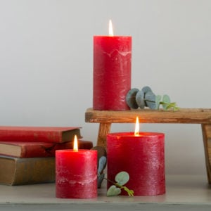 Rustic Pillar Candle