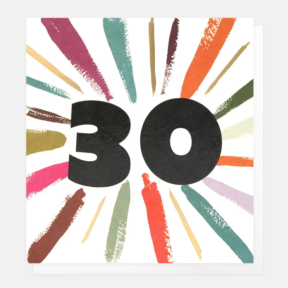 Age Birthday Multicolour Burst