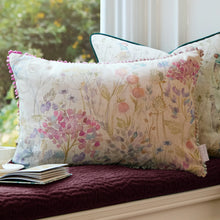 Load image into Gallery viewer, Country Hedgerow Printed Rectangular Cushion Linen
