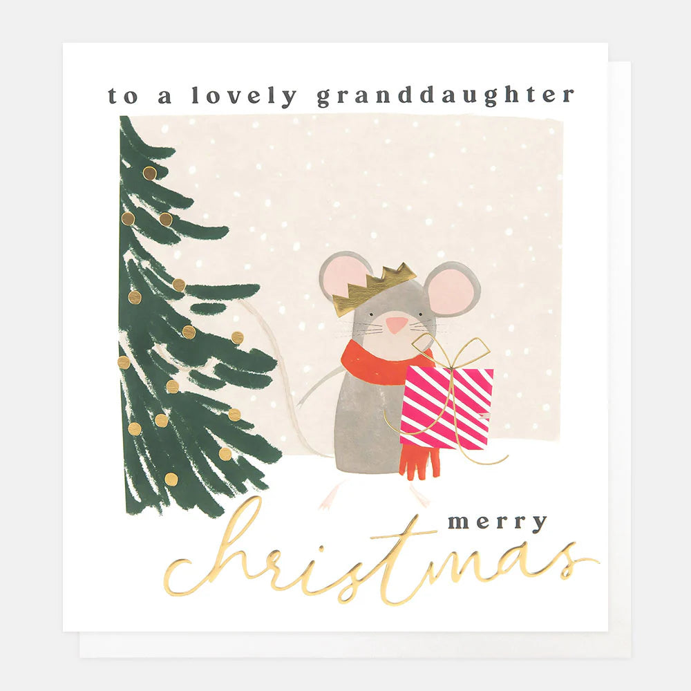 Lovely Grandaughter Mouse Holding Present