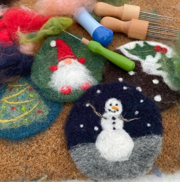 Felted Christmas Coasters/Decoration Workshop