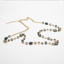 Load image into Gallery viewer, Square beads on long chain
