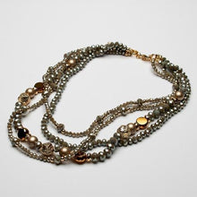 Load image into Gallery viewer, Multi strand mixed bead short necklace
