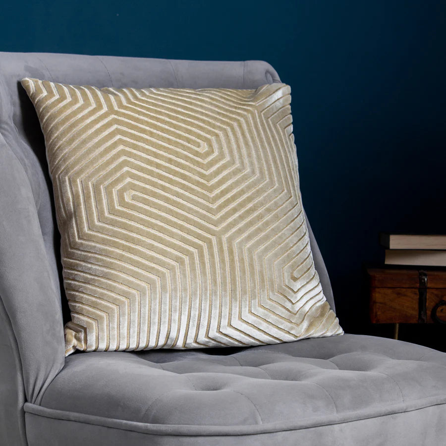 Evoke Cut Velvet Cushion