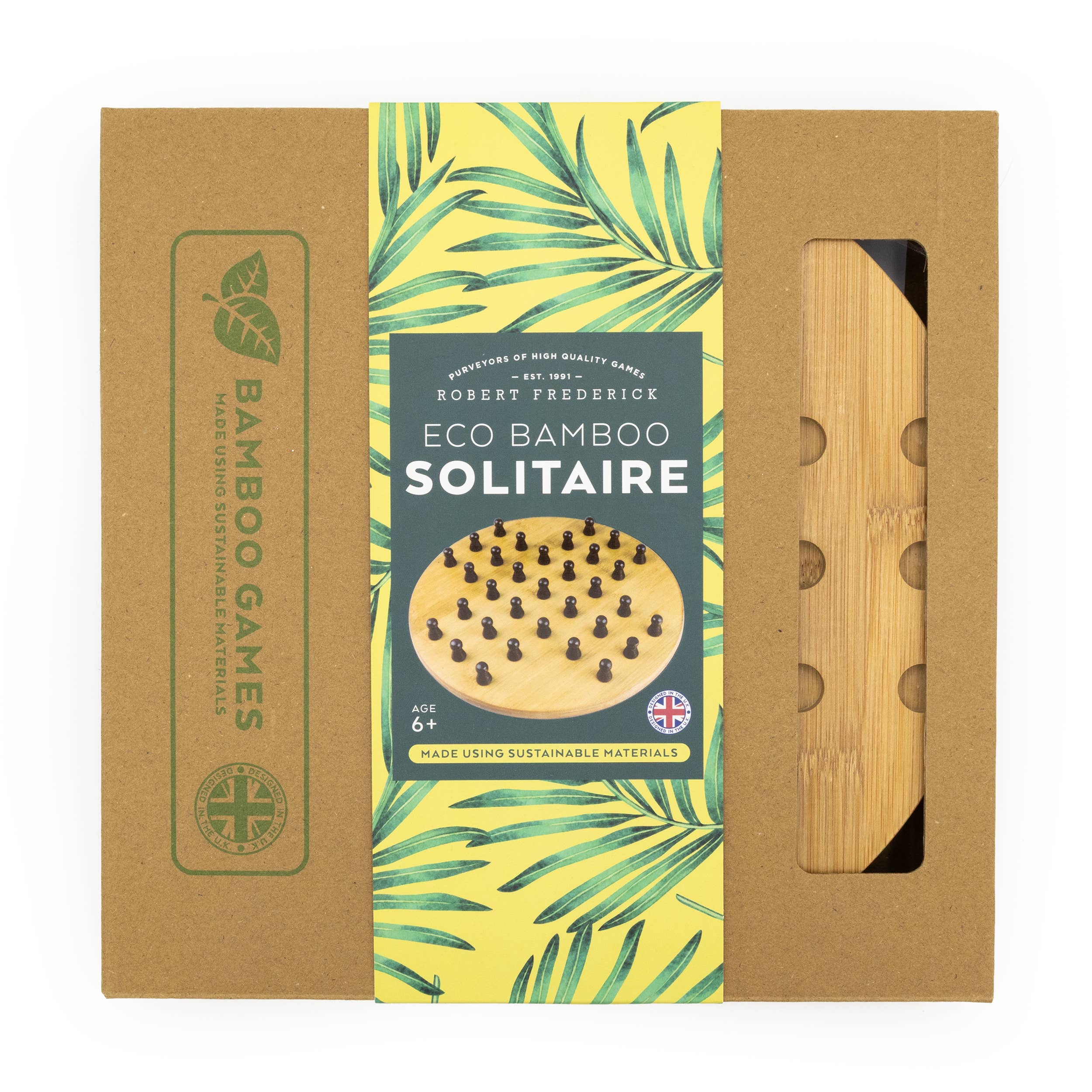 Bamboo Solitaire Board Game Set