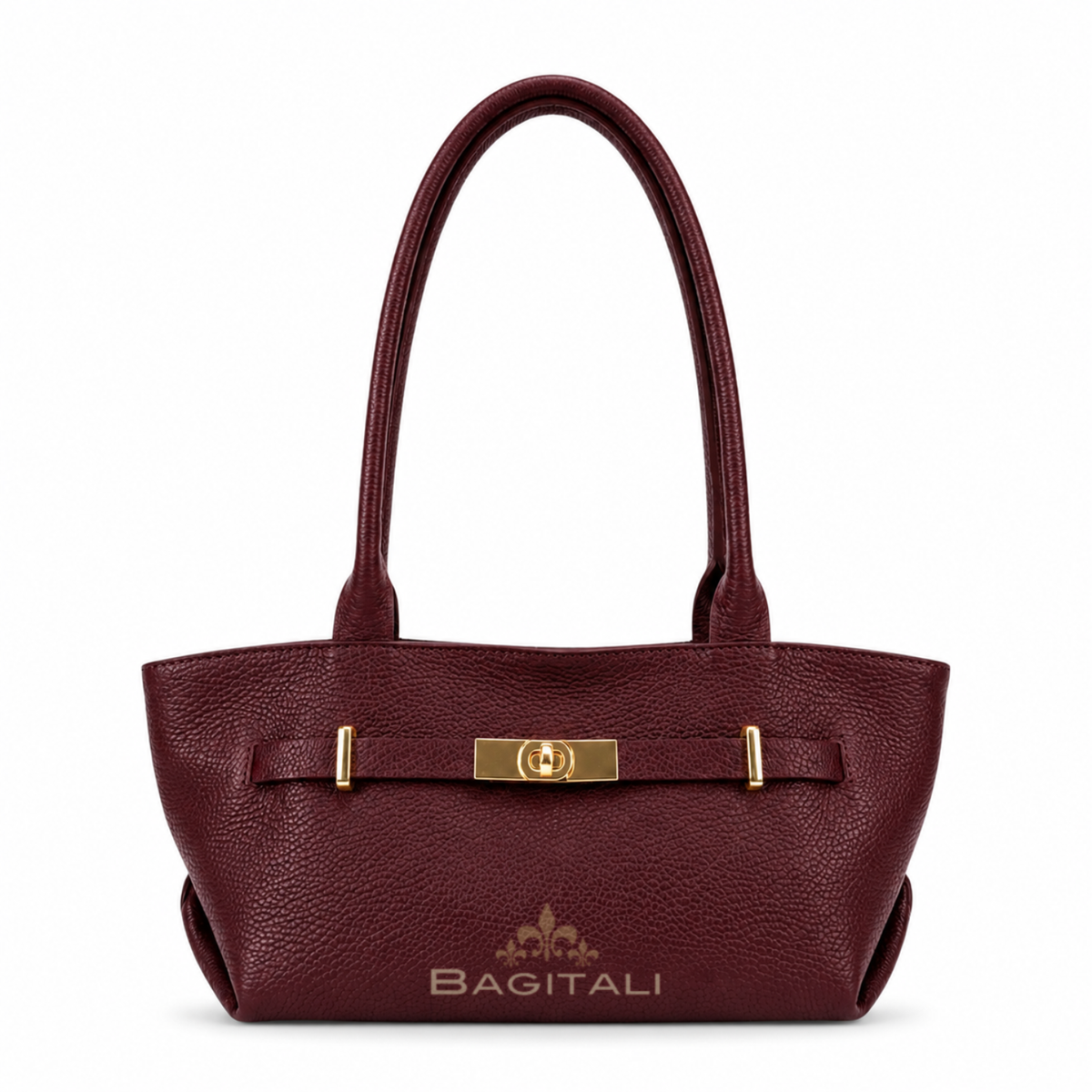 Grain Leather Shoulder Bag