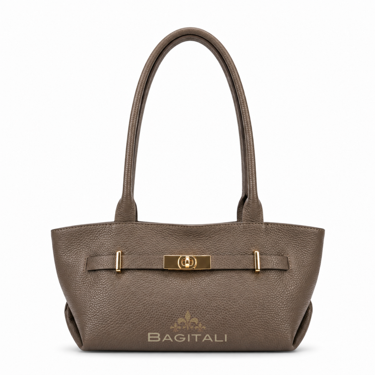 Grain Leather Shoulder Bag
