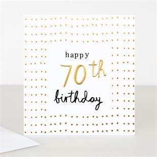 70th Birthday Gold Foil