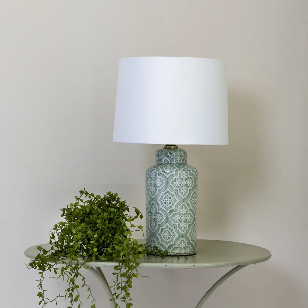 Lamp Marocchina With White Shade