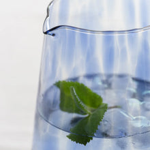 Load image into Gallery viewer, Glass Jug Leopard Blue
