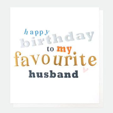 Favourite Birthday Card For Husband