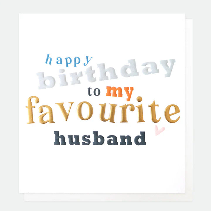 Favourite Birthday Card For Husband