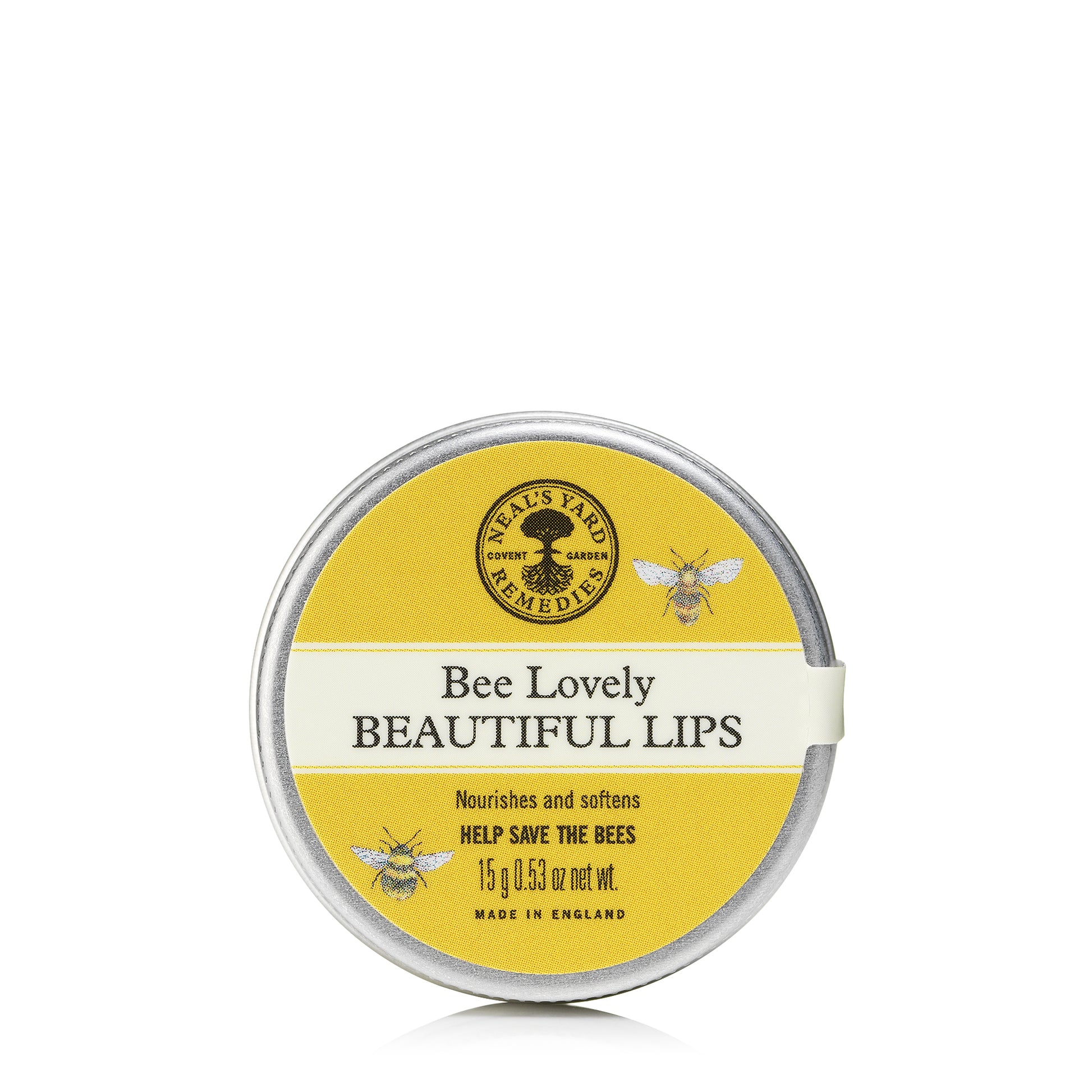 A round tin of bee lovely beautiful lips