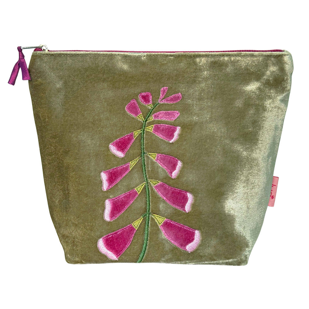 Foxglove Large Cosmetic Purse – Velvet