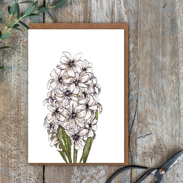 White Hyacinth Card