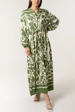 Load image into Gallery viewer, Abstract Floral Smock Maxi Dress
