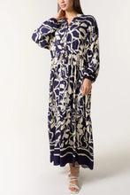 Load image into Gallery viewer, Abstract Floral Smock Maxi Dress
