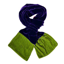 Load image into Gallery viewer, Velvet Scarf with Contrast Ends
