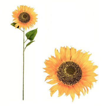 Faux Silk Sunflower Stem 72cm