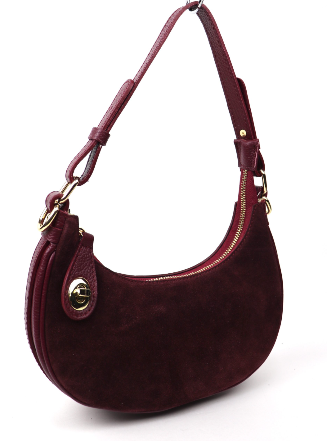 Suede / Leather small shoulder cross body bag