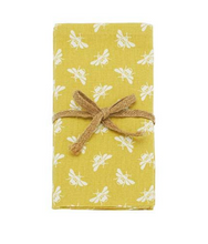 Load image into Gallery viewer, Bee napkin - set of 4
