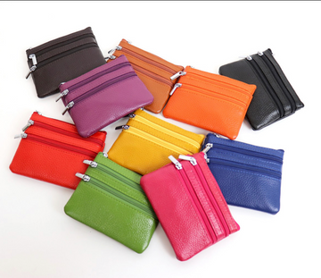 Money Pouch Three Zip purse