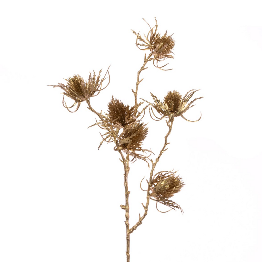 Metallic Thistle Spray