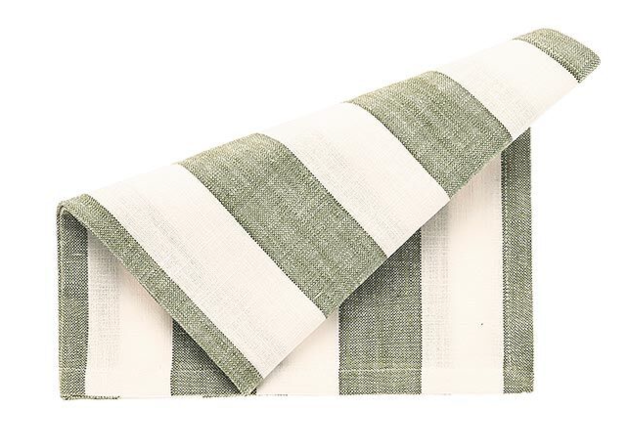 Wide stripe napkin from Walton & Co
