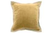 Velvet flange cushion