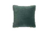 Velvet pom cushion