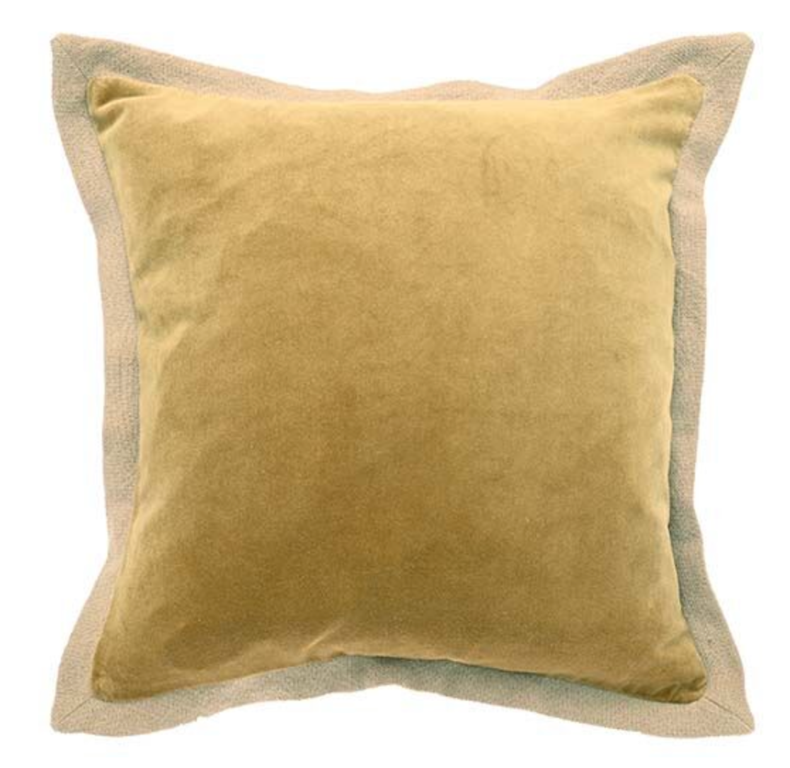 Velvet flange cushion