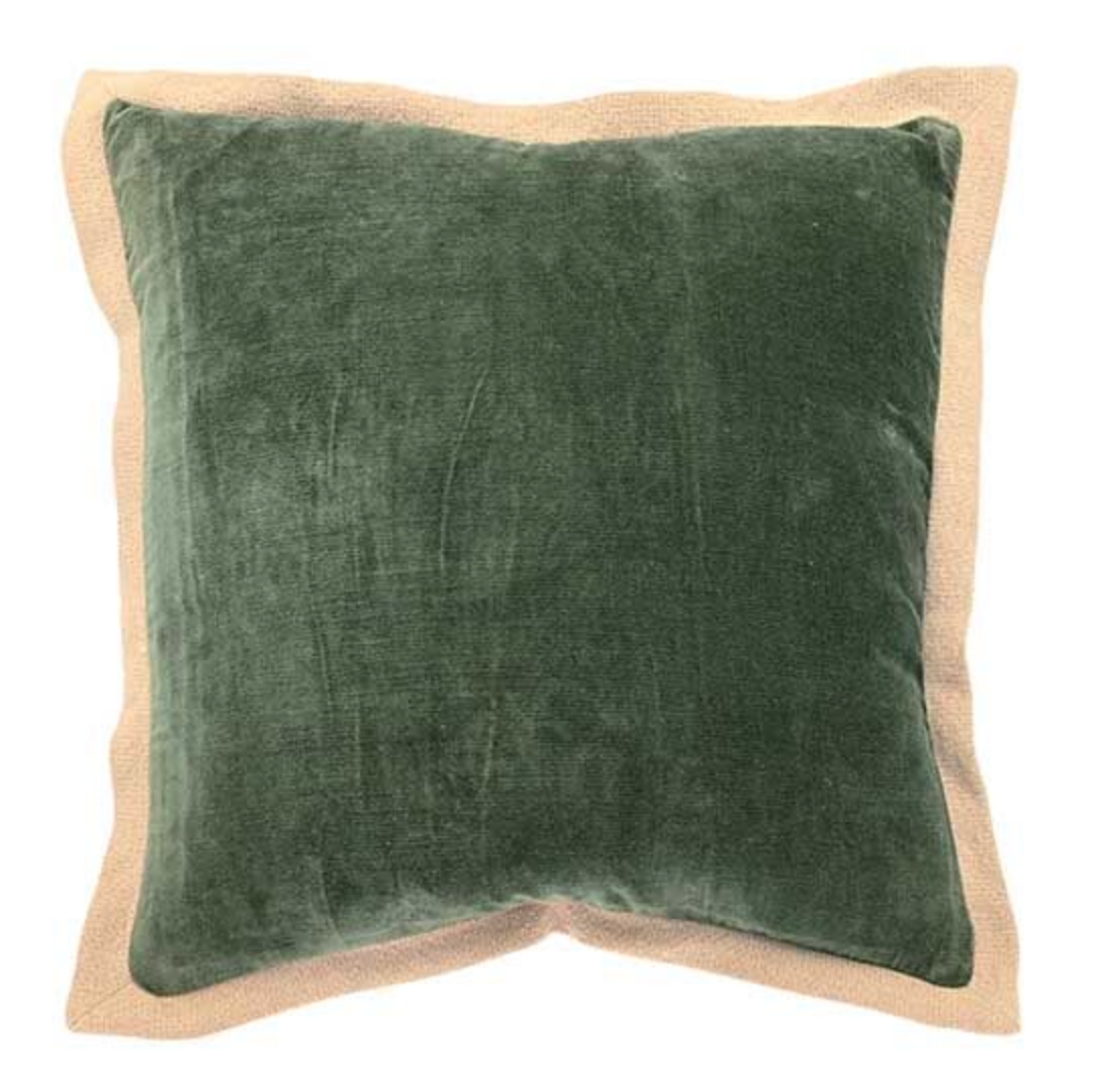 Velvet flange cushion
