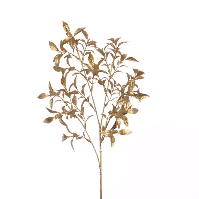 Metallic Tea Leaves Spray 72cm