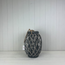 Load image into Gallery viewer, Wicker Lanterns with rope handle
