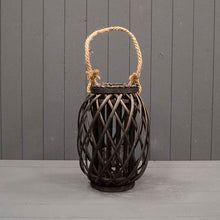 Load image into Gallery viewer, Wicker Lanterns with rope handle
