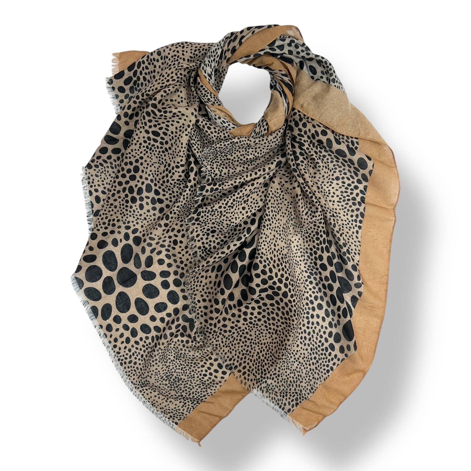Leopard dots print scarf