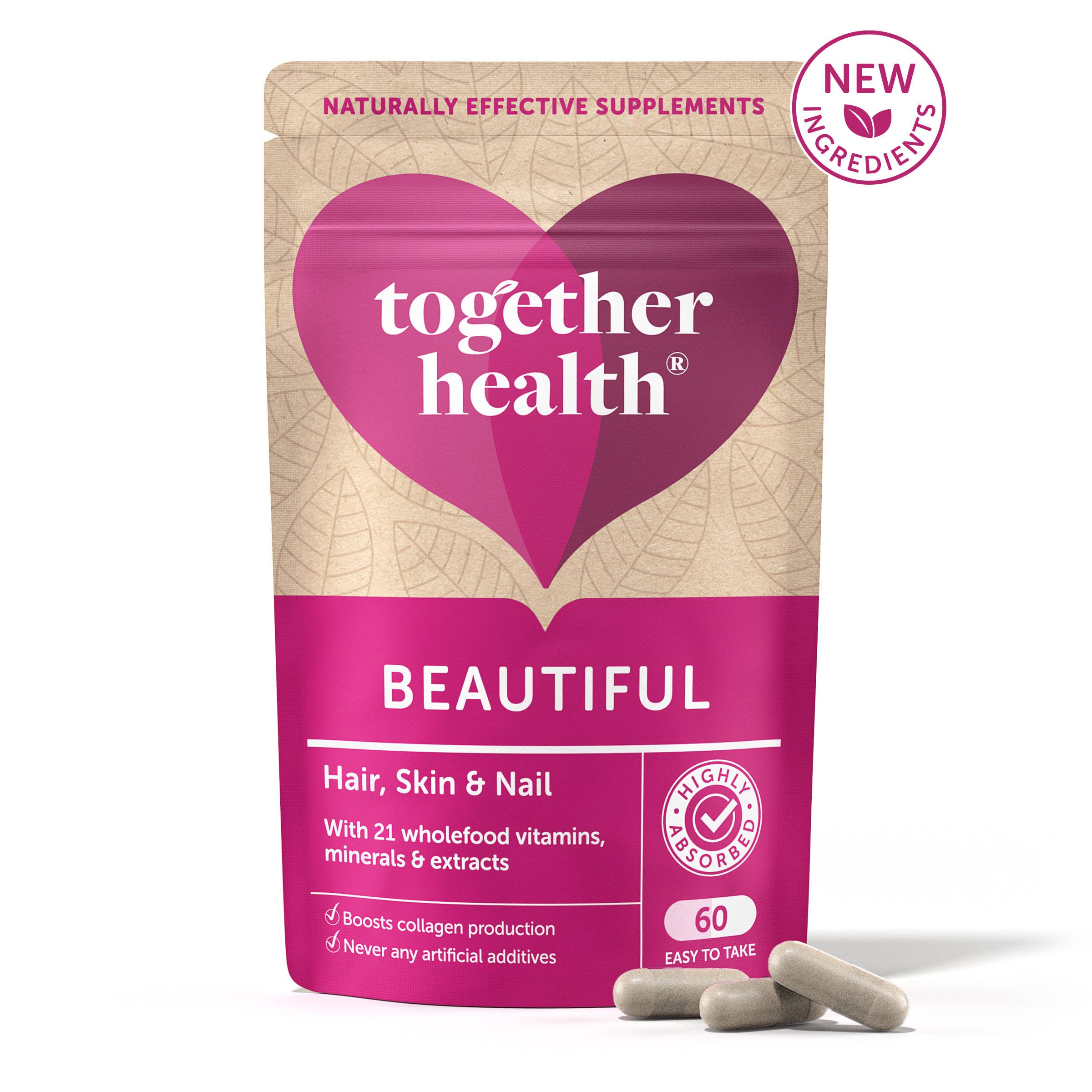 Together Health Beautiful Hair, Skin & Nail Wholefood Multi