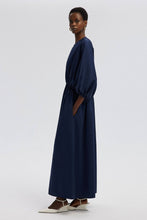 Load image into Gallery viewer, BALLOON SLEEVE DRESS WITH GATHERED WAIST

