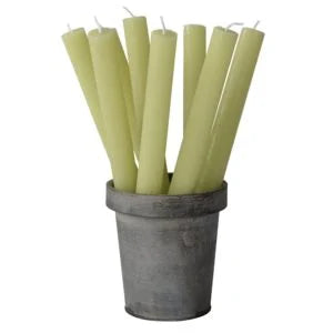 Rustic Dinner Candle Avocado 23x270mm