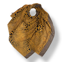Load image into Gallery viewer, Leopard dots print scarf

