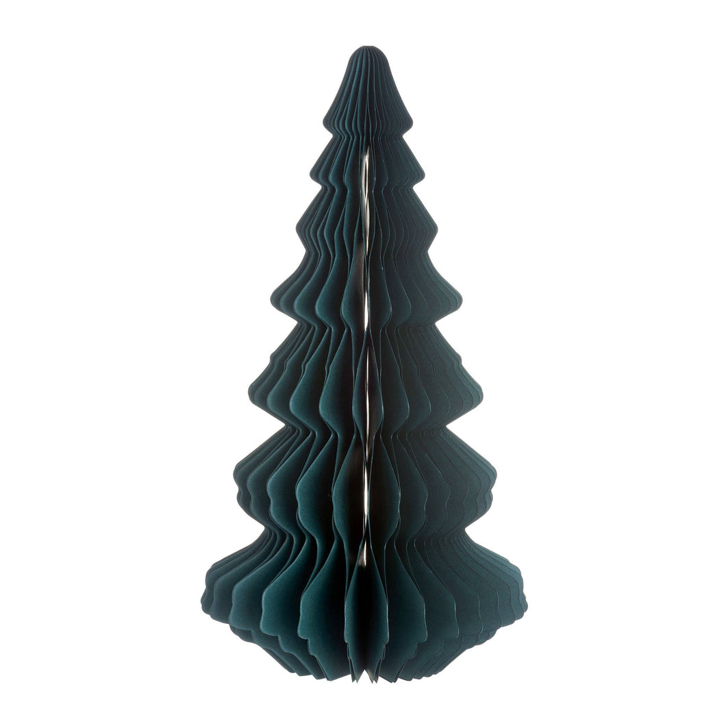 Forest Green Honeycomb Tree  Paper Standing Dec - Large