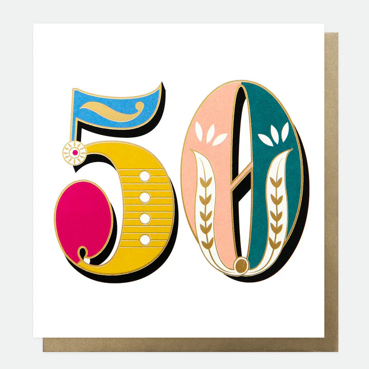 Carnival 50th Birthday Card