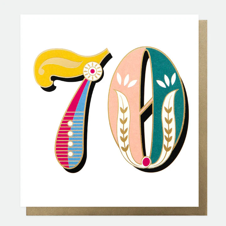 Carnival 70th Birthday Card