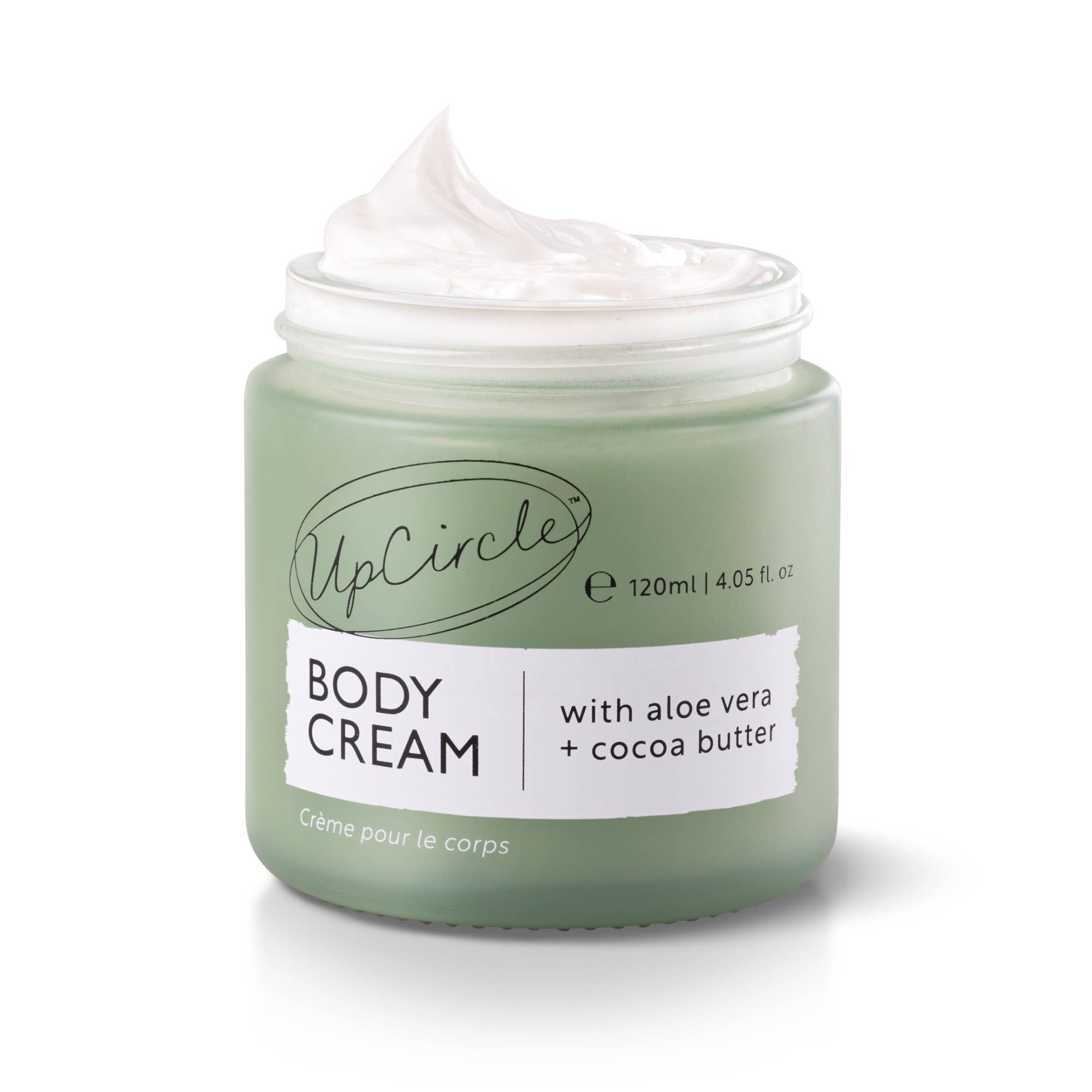 Upcircle I Vegan Body Cream with Aloe Vera + Cocoa Butter for Dry Skin