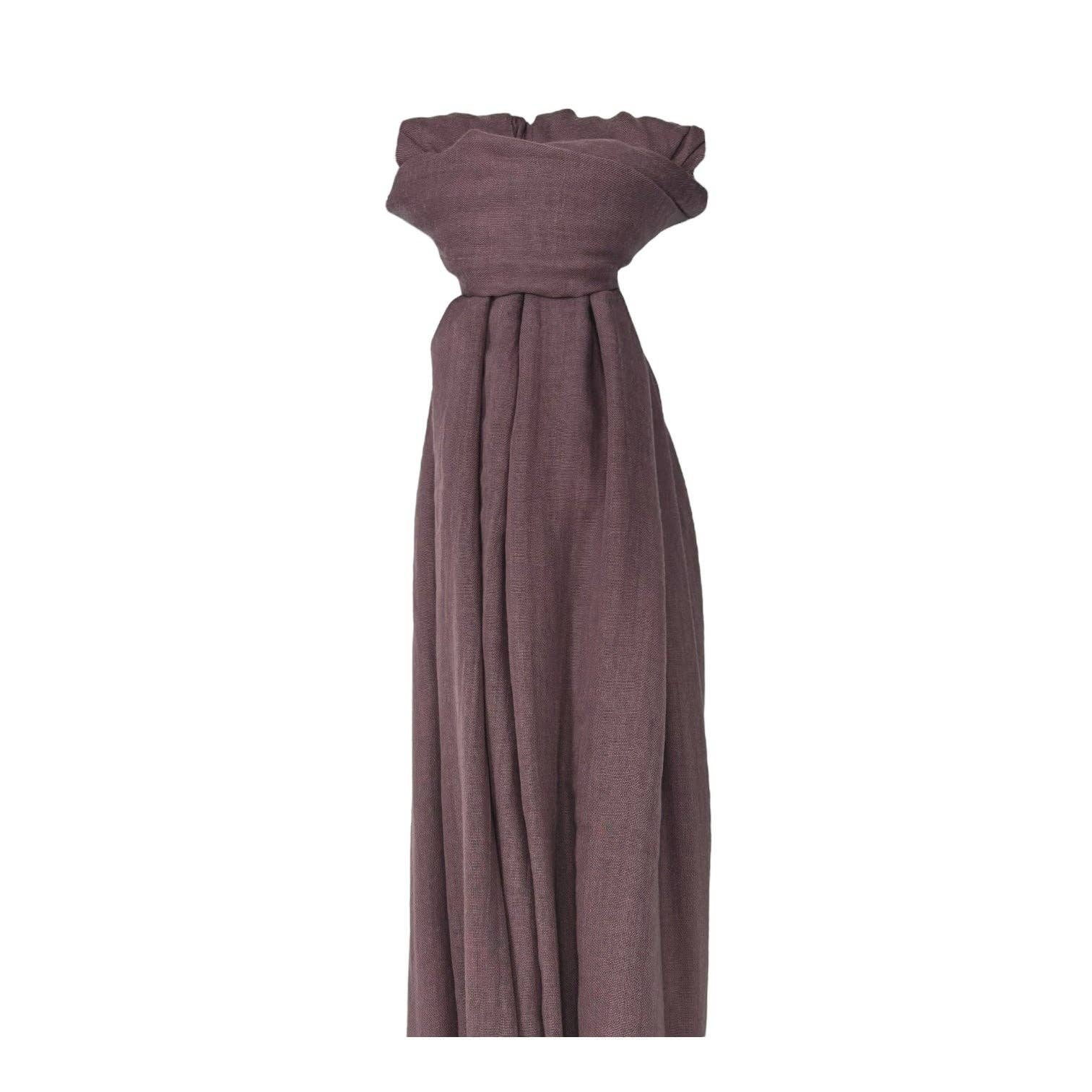 Big Plain Cotton Blend Scarf