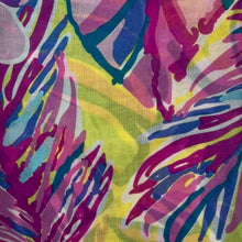 Load image into Gallery viewer, Tropical Flower and Leaves Print Scarf
