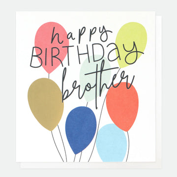 Balloons Birthday Card For Brother