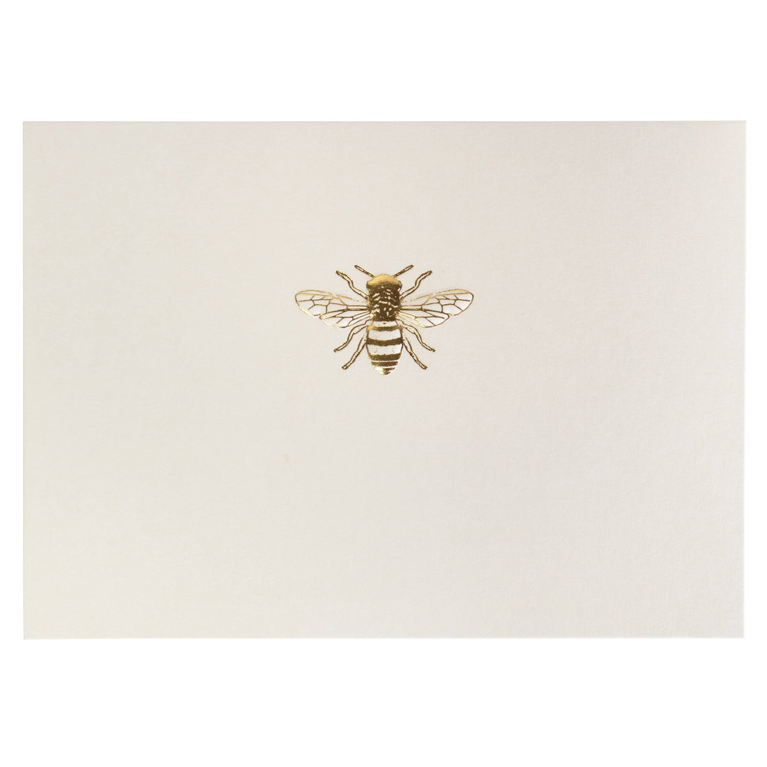 Boxed Notecard Set with Gold Bee Design