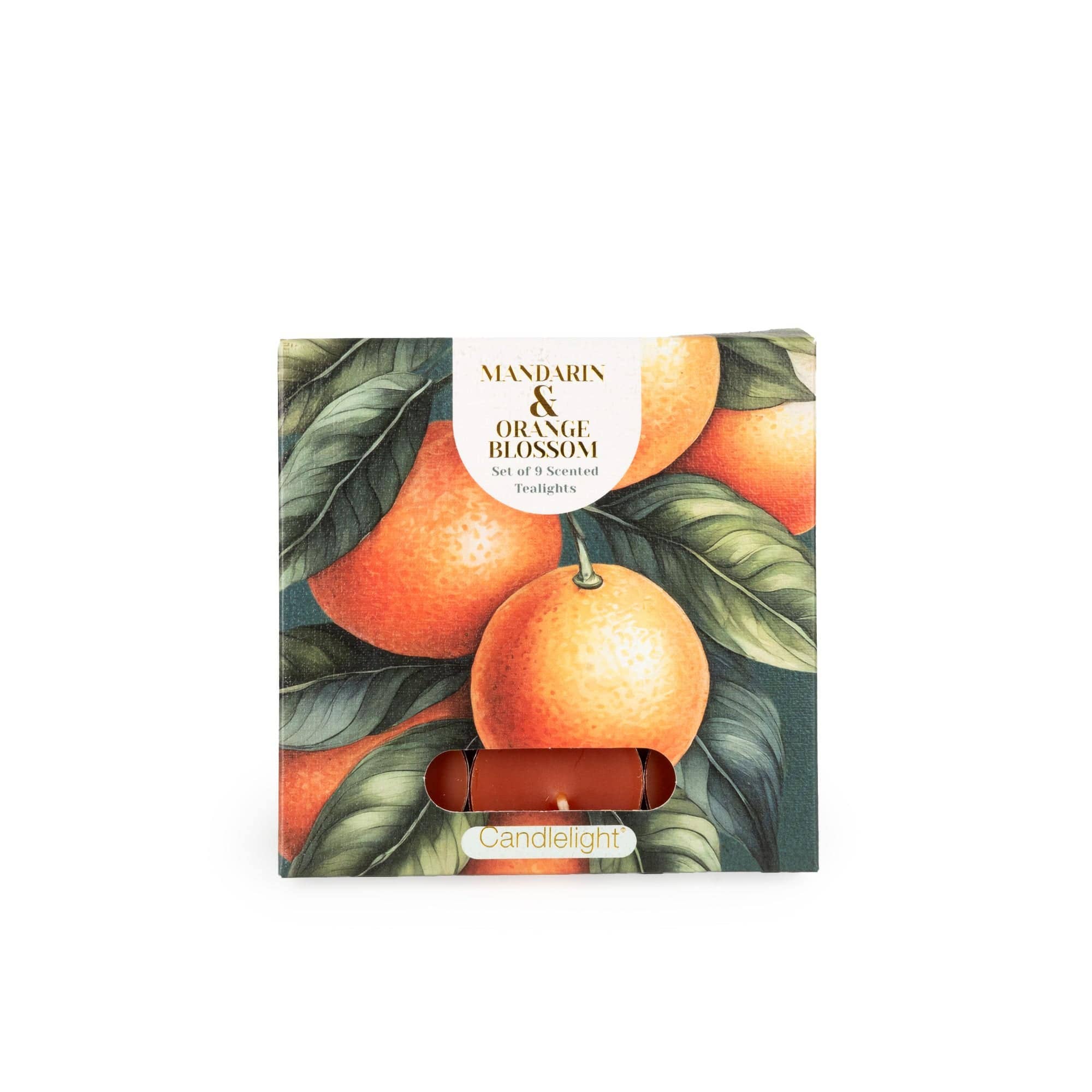 Set of 9 Tealights  -  Mandarin And Orange Blossom 6PK